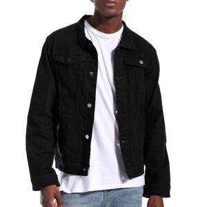 New XXX-Large LAMKUKU Men's Denim Jacke